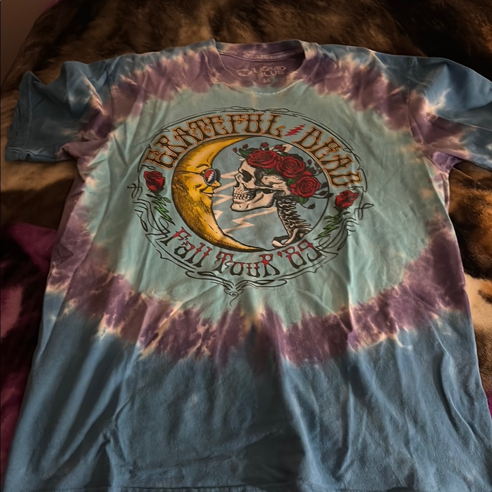 Grateful Dead Tie-Dye T-Shirt - Blue and Purple